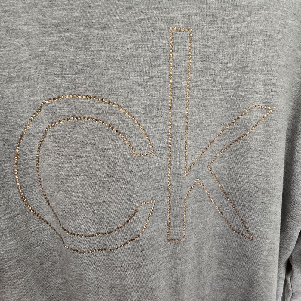 Calvin Klein Heather Gray Sweatshirt Dress - Picture 6 of 6